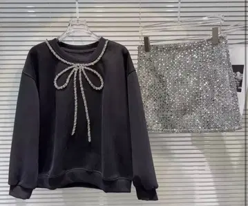 리본 트레이닝복 셋업