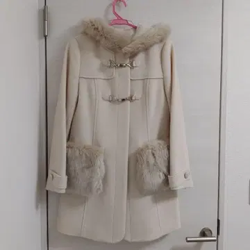 Feroux 윈터 모사 미들 코트 더플 아이보리 [ S ]