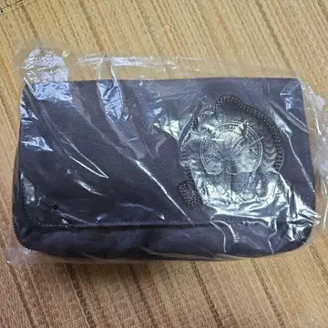 그레이 나일론 플랩 숄더백