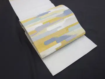 새상품급 중고 본쓰즈레 8촌 오비 노을 무늬 은 N71105-10