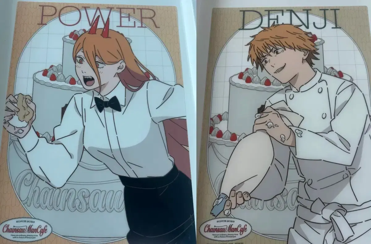 Today Only Discount) Chainsaw Man Collaboration Cafe Limited Denji Power Clear Poster