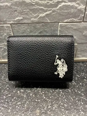 U.S. POLO ASSN. 블랙 3단 폴더형 지갑
