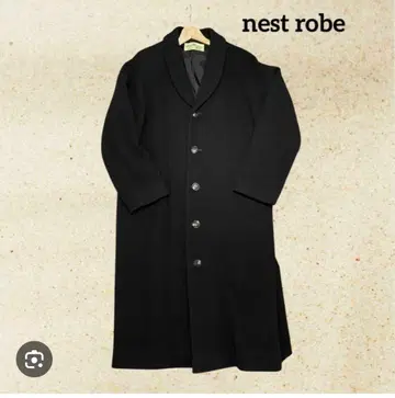 nest robe 울 체스터 코트 네이비