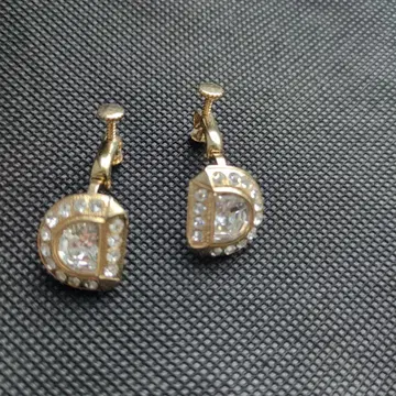 빈티지 귀찌 꽃 각인