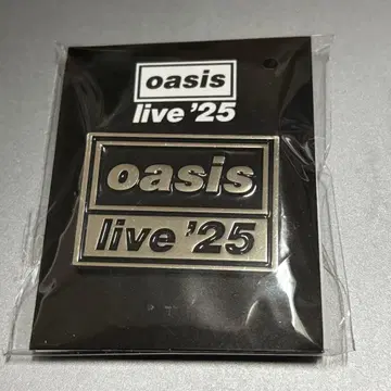oasis live '25 핀 배지