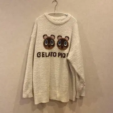 GELATO PIQUE 동물의 숲 자카드 풀오버 너굴