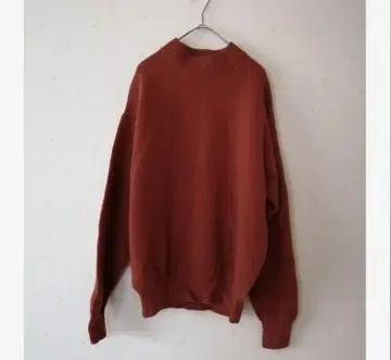 90s 빈티지 남성용 울 터틀 니트