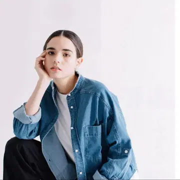 BLANC basque 펄 버튼 데님 셔츠 컨디션 최상