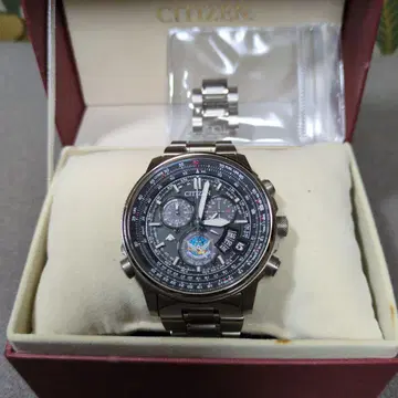 CITIZEN 에코 드라이브 크로노그래프 블랙