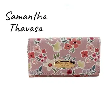 Samantha Thavasa (사만다 타바사) 수채화풍 꽃무늬 키케이스