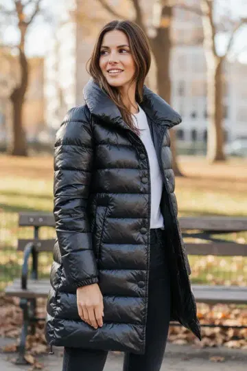 새상품급 TATRAS 타트라스 리얼 구스 롱 다운 코트 M 아만다