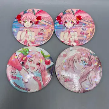 4세트 하츠네 미쿠 히로사키 사쿠라 축제 2021 캔뱃지