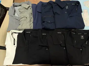 BURTLE 피케 셔츠 4L 5L 다색 전개 세트