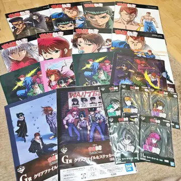 제일복권 유유백서 하위상 모음 클리어 포스터 클리어 파일 등