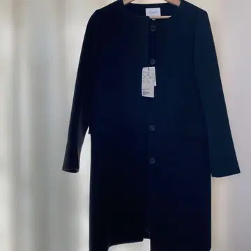 BEAUTY&YOUTH 미들 노카라 코트 블랙 새상품