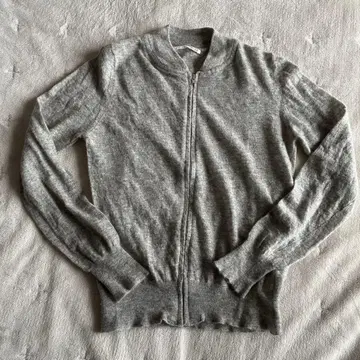 n100 캐시미어 집업 가디건 라이트 그레이