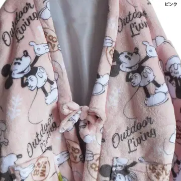 미키 디즈니 플리스 반텐 짱짱코 도테라 따뜻한 핑크