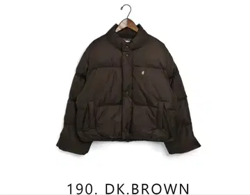 짐플렉스 2024AW 브라운 숏 다운 자켓