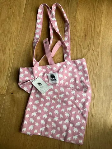 moz 접이식 토트백 핑크/화이트