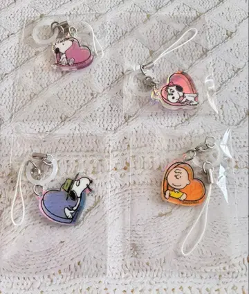 PEANUTS 스누피 마커 참 2 하트 세트