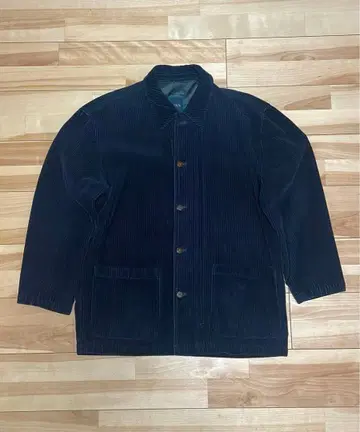 남성용 코듀로이 커버올 자켓 네이비 계열