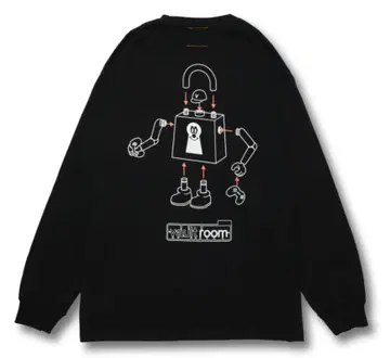 vaultroom PLASTIC MODEL L/S TEE / BLK