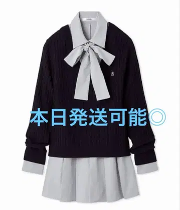 snidel 셔츠 콤비 튜닉