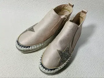 SH50 새상품 MUUM 반짝이는 밑창 스타 모티브 하이컷 스니커즈 S