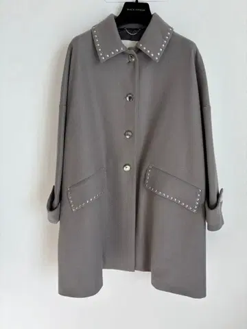[ 새상품급 ] MACKINTOSH 스터드 장식 그레이 코트