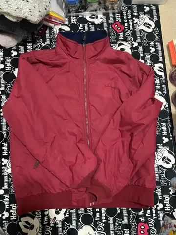 L.L. Bean 빨간색 나일론 재킷