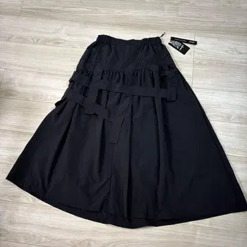 무지야 mujiya 롱 스커트 블랙