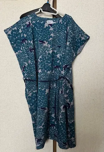 SOU SOU 꽃무늬 반팔 원피스