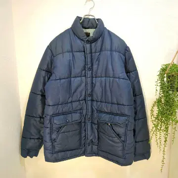 70년대 몽고메리 워드 JCPenny 빈티지 다운 자켓 네이비