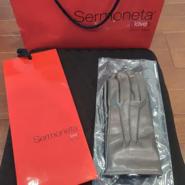 [ 미사용 새상품 ] Sermoneta 가죽 장갑 8.5 그레이
