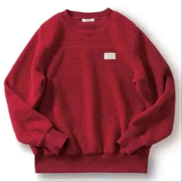 써니클라우드 코타츠 트레이닝복 빨간색 M 보아 소재 크루넥 따뜻한