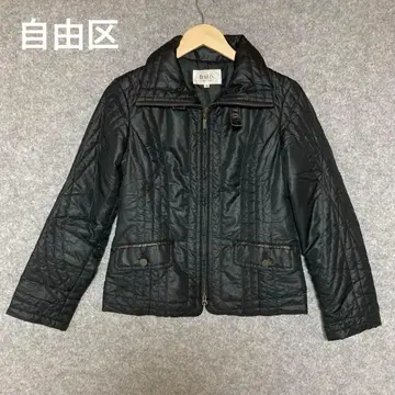 자유구 블랙 퀼팅 자켓