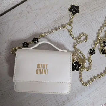 MARY QUANT 화이트 숄더백