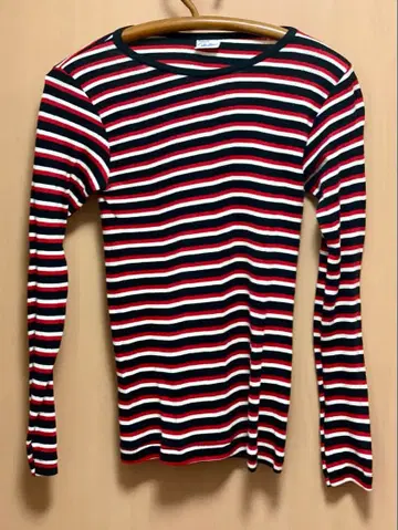 Robert P. Miller 스트라이프 긴팔 T셔츠 S