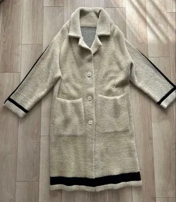 RCW 레드 찹 웍스 롱 코트 사이즈 38 라인 스트라이프