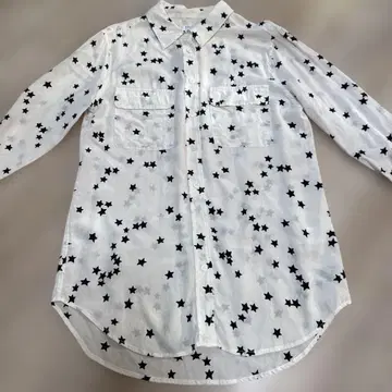 EQUIPMENT FEMME 실크 블라우스 별 패턴