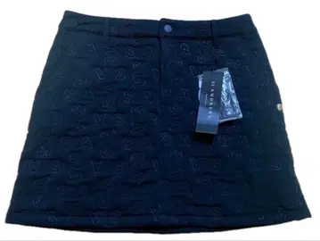 ST ANDREWS 골프 스커트 블랙 총무늬 로고 미사용