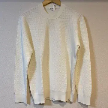 PLST 니트 M 화이트