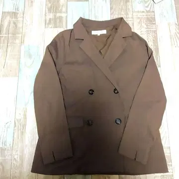 NATURAL BEAUTY BASIC 브라운 테일러드 자켓 /S