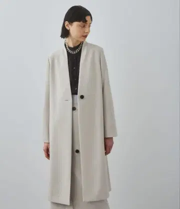 UNITED TOKYO 노카라 코트 사이즈 1 베이지