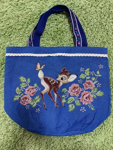 밤비 자수 토트백