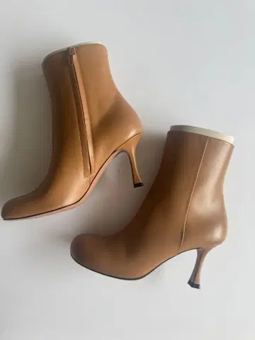 [ 새상품 ] 펠리코 PELLICO 세미 스퀘어토 부츠 36 | 카멜