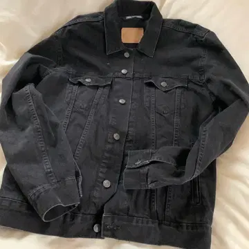 ZARA 블랙 데님 자켓 L