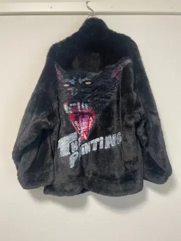 doublet HAND-PAINTED FUR JACKET