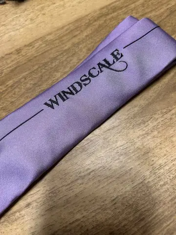 WIND-SCALE 보라색 스트라이프 넥타이