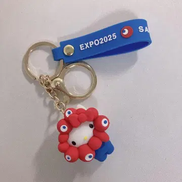 오사카 간사이 만박 미야쿠미야쿠 x 산리오 변신 입체 키링 헬로키티